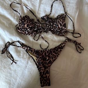Leopard print bikini